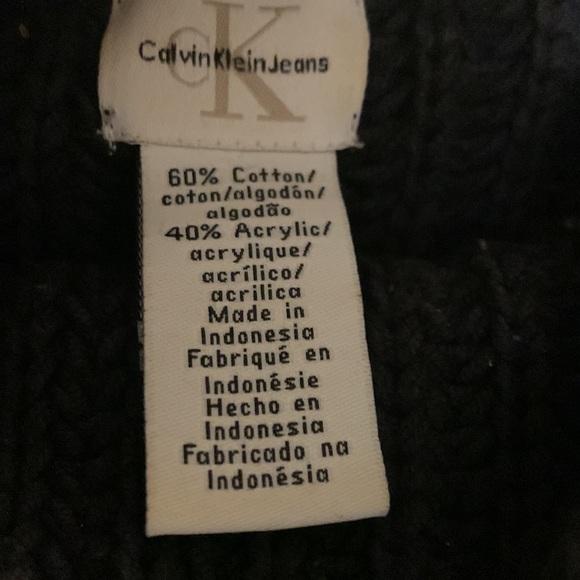 Calvin Klein black ribbed sweater - Picture 4 of 5